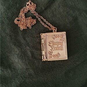 Besame Disney Sleeping Beauty Necklace Locket Book
